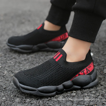 Summer New Style Flying Woven Uppers Sock Comfortable Soft Slip-on Wear-Resistant Non-Slip Casual Boys Girls Kids Sneakers